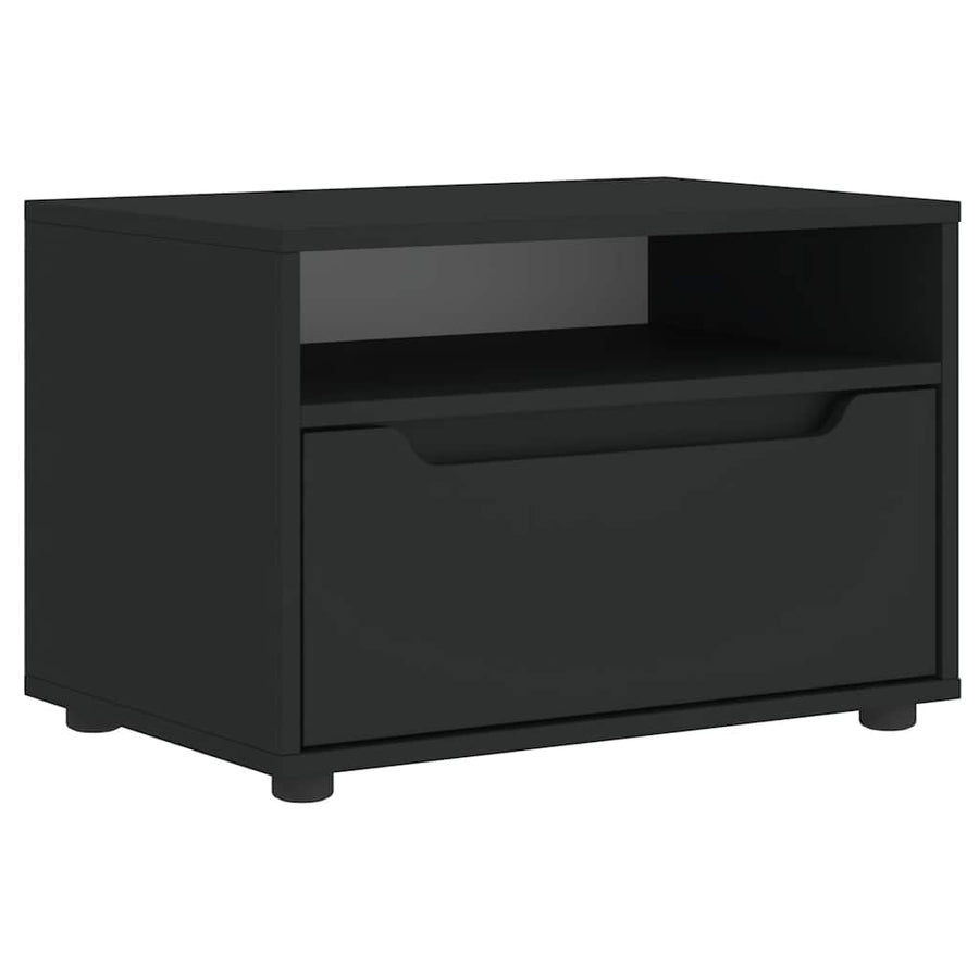 Tv-meubel VISNES 60x40x38 cm bewerkt hout zwart