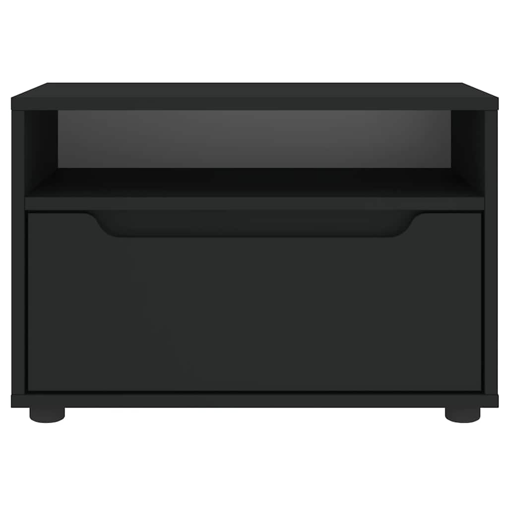 Tv-meubel VISNES 60x40x38 cm bewerkt hout zwart