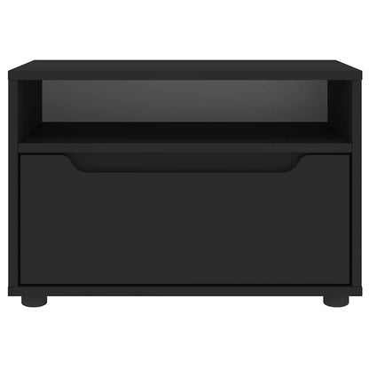 Tv-meubel VISNES 60x40x38 cm bewerkt hout zwart