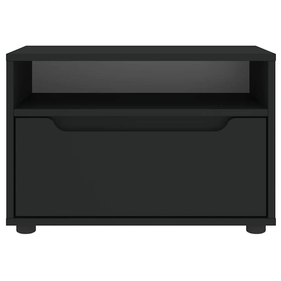Tv-meubel VISNES 60x40x38 cm bewerkt hout zwart