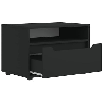 Tv-meubel VISNES 60x40x38 cm bewerkt hout zwart