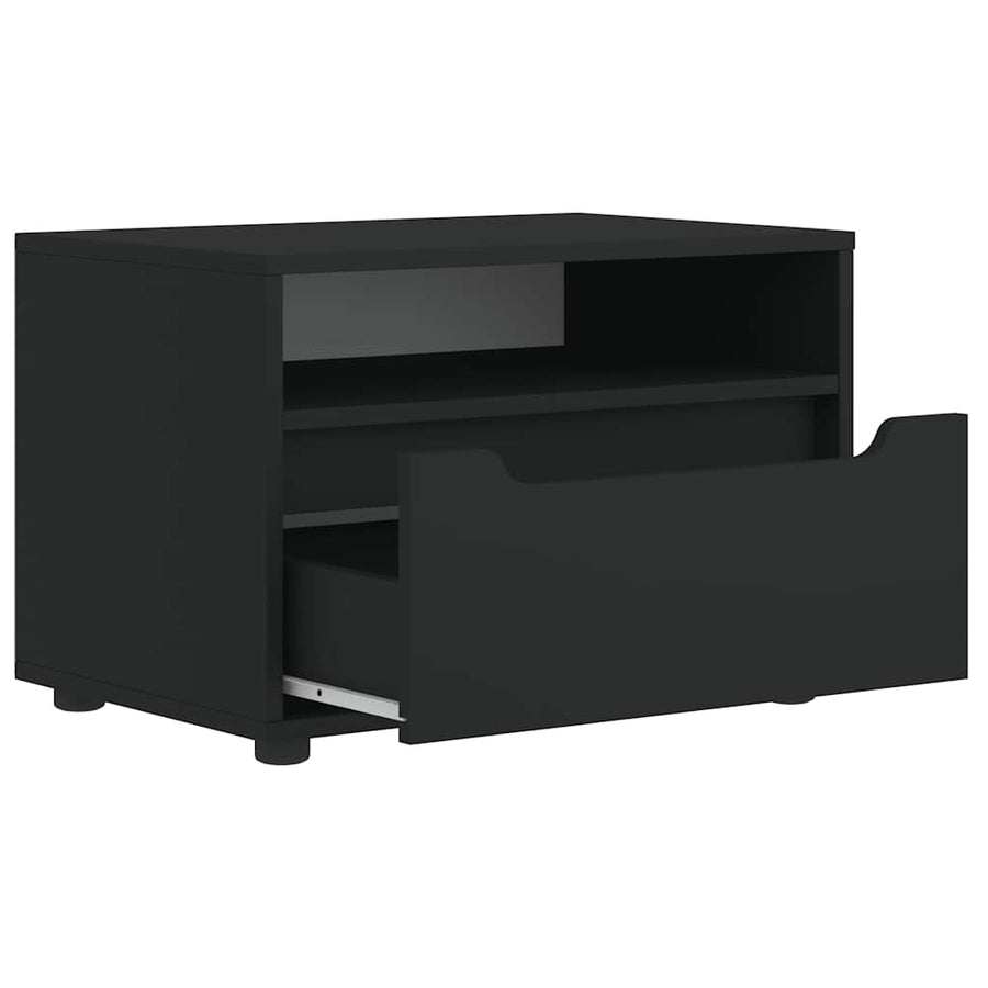 Tv-meubel VISNES 60x40x38 cm bewerkt hout zwart