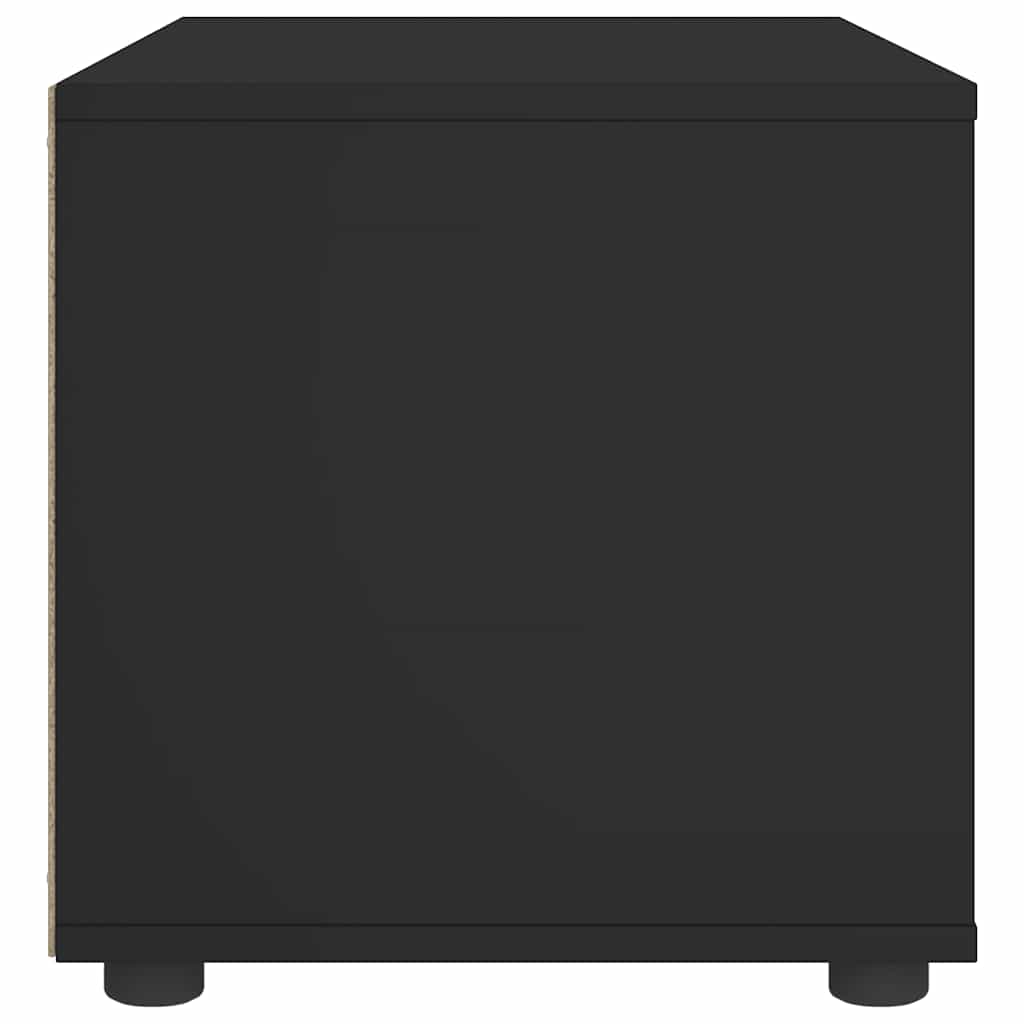 Tv-meubel VISNES 60x40x38 cm bewerkt hout zwart