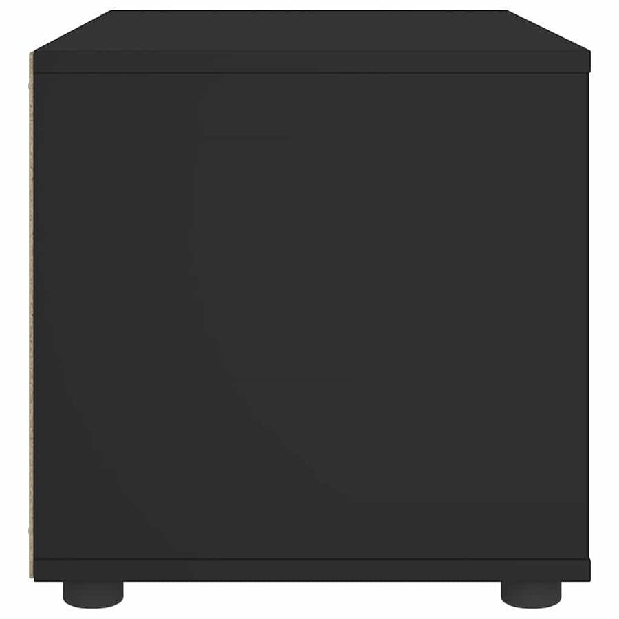 Tv-meubel VISNES 60x40x38 cm bewerkt hout zwart