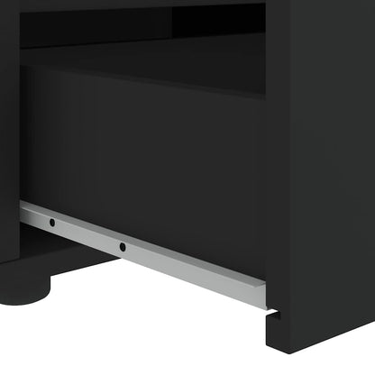 Tv-meubel VISNES 60x40x38 cm bewerkt hout zwart