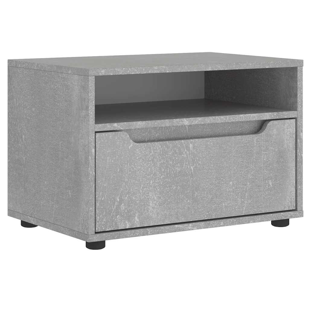 Tv-meubel VISNES 60x40x38 cm bewerkt hout betongrijs