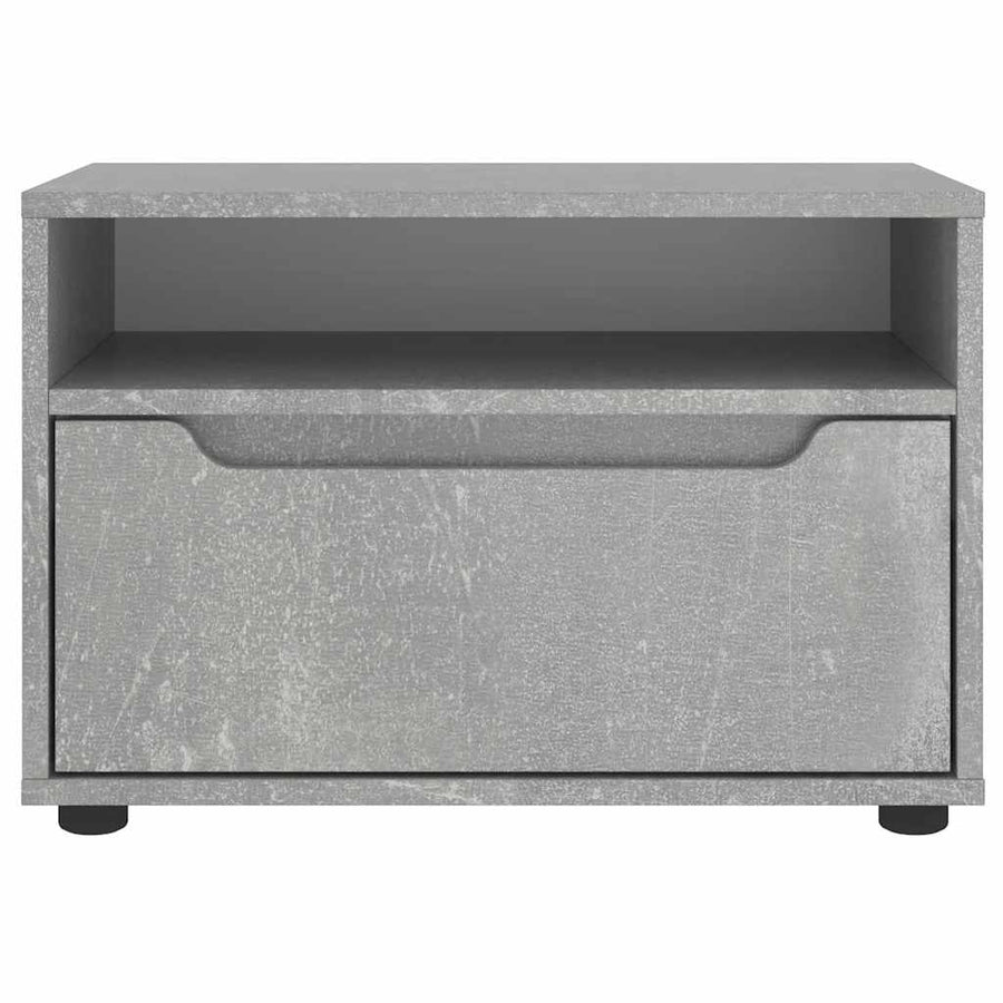 Tv-meubel VISNES 60x40x38 cm bewerkt hout betongrijs