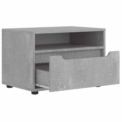 Tv-meubel VISNES 60x40x38 cm bewerkt hout betongrijs