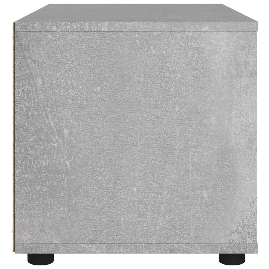 Tv-meubel VISNES 60x40x38 cm bewerkt hout betongrijs