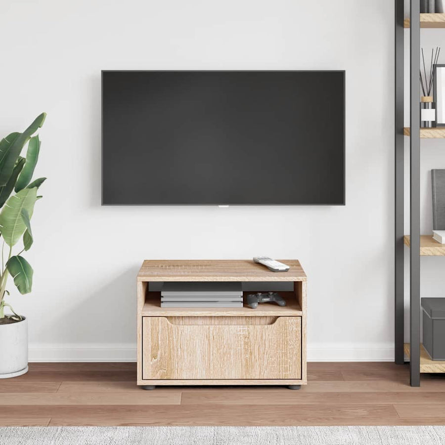 Tv-meubel VISNES 60x40x38 cm bewerkt hout sonoma eikenkleurig