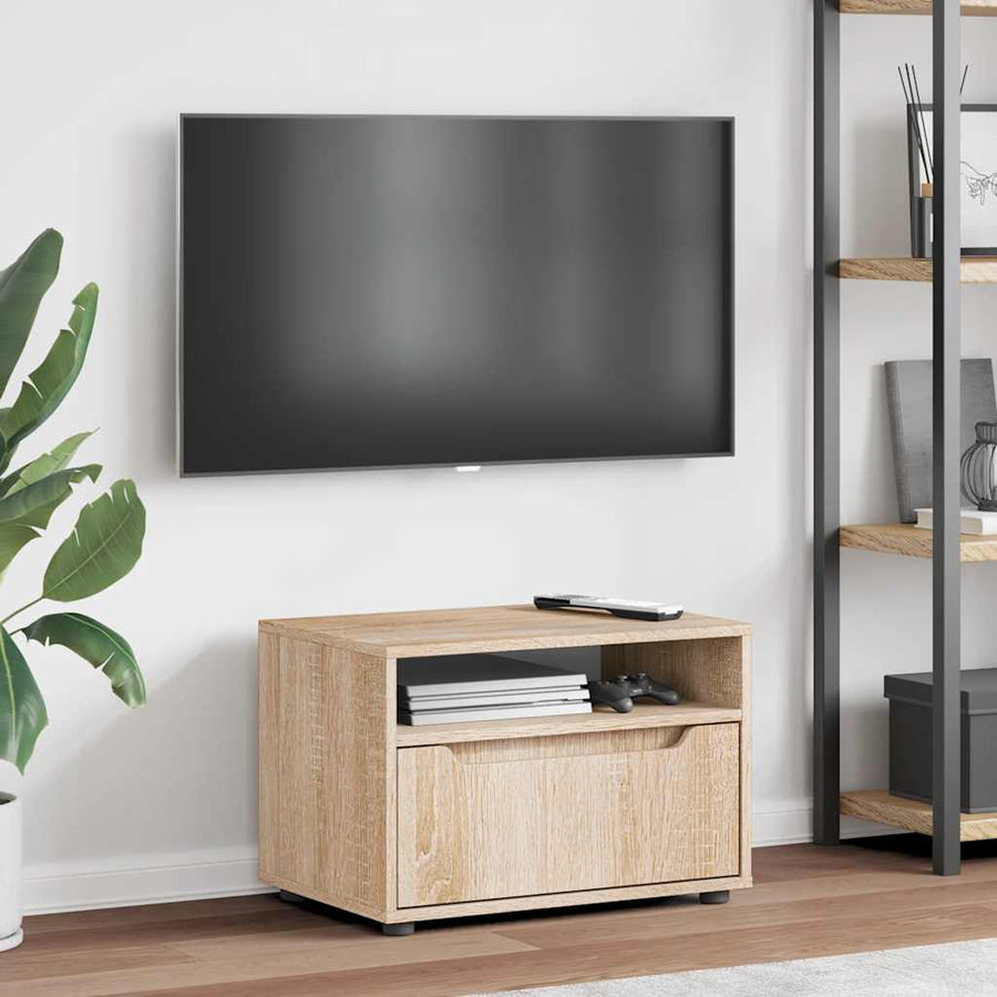 Tv-meubel VISNES 60x40x38 cm bewerkt hout sonoma eikenkleurig