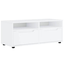 Tv-meubel VISNES 100x40x38 cm bewerkt hout wit