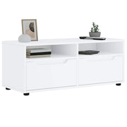 Tv-meubel 100x40x38 cm bewerkt hout wit