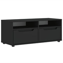 Tv-meubel VISNES 100x40x38 cm bewerkt hout zwart