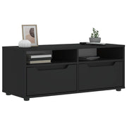 Tv-meubel 100x40x38 cm bewerkt hout zwart