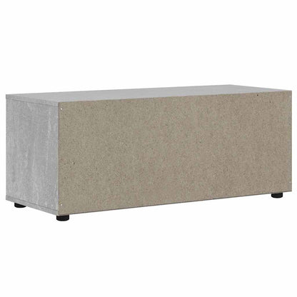 Tv-meubel VISNES 100x40x38 cm bewerkt hout betongrijs