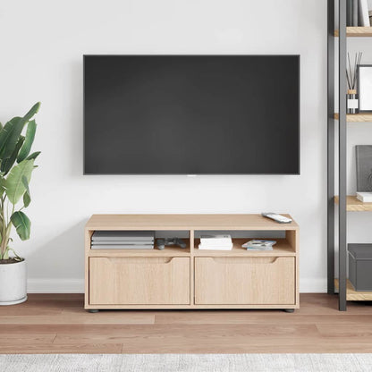 Tv-meubel VISNES 100x40x38 cm bewerkt hout sonoma eikenkleurig