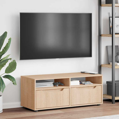 Tv-meubel VISNES 100x40x38 cm bewerkt hout sonoma eikenkleurig