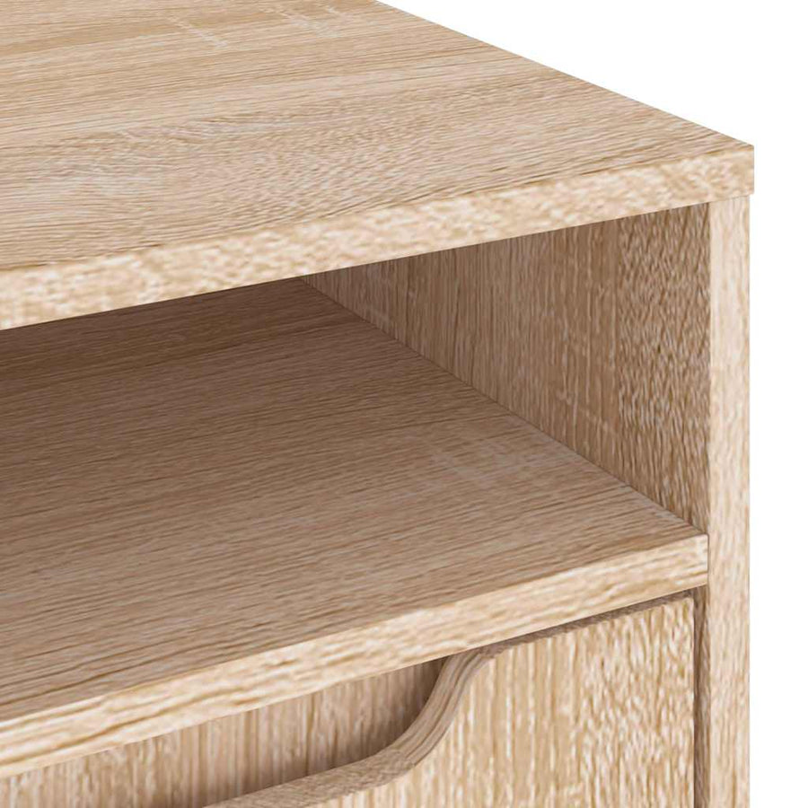 Tv-meubel VISNES 100x40x38 cm bewerkt hout sonoma eikenkleurig