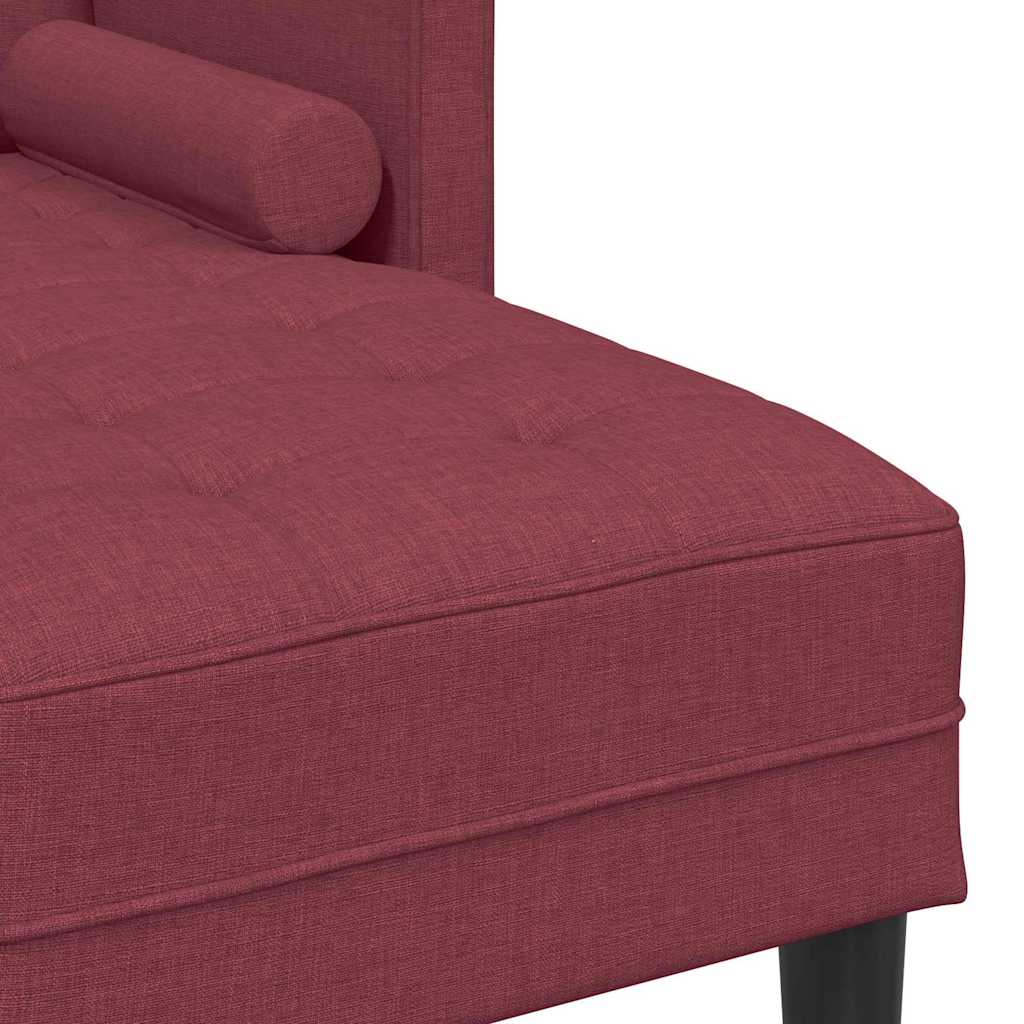 Bankstel met kussen Wijnrood Polyester