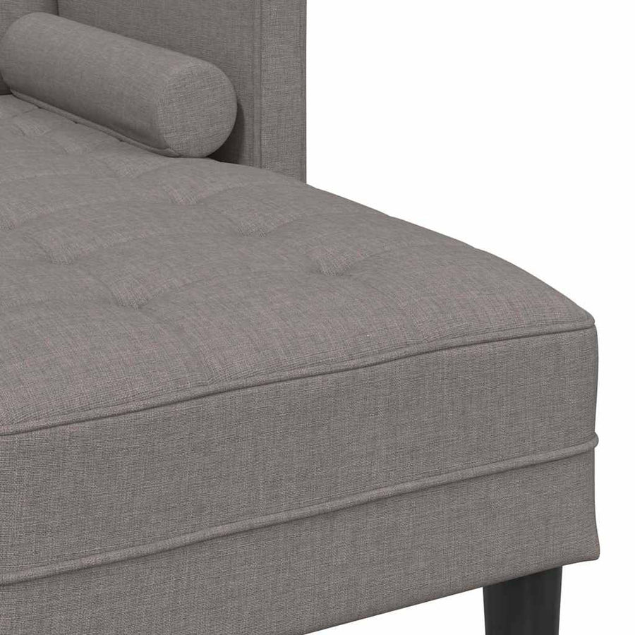 Bankstel met kussen Taupe Polyester