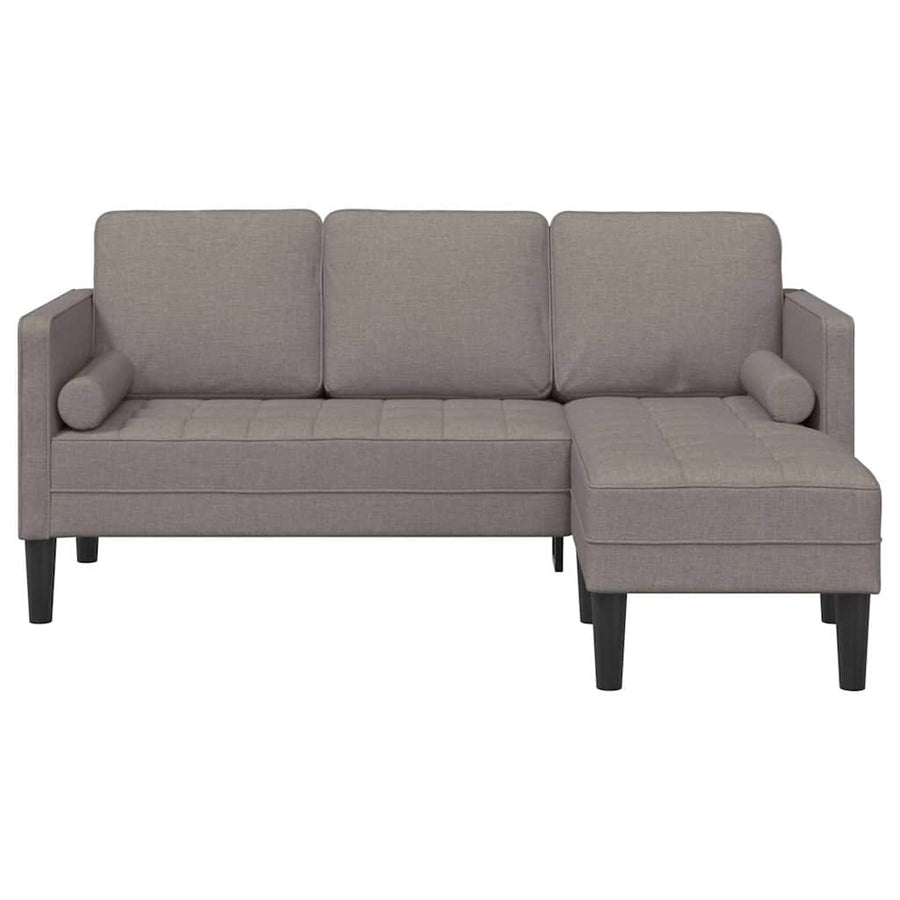 Bankstel met kussen Taupe Polyester