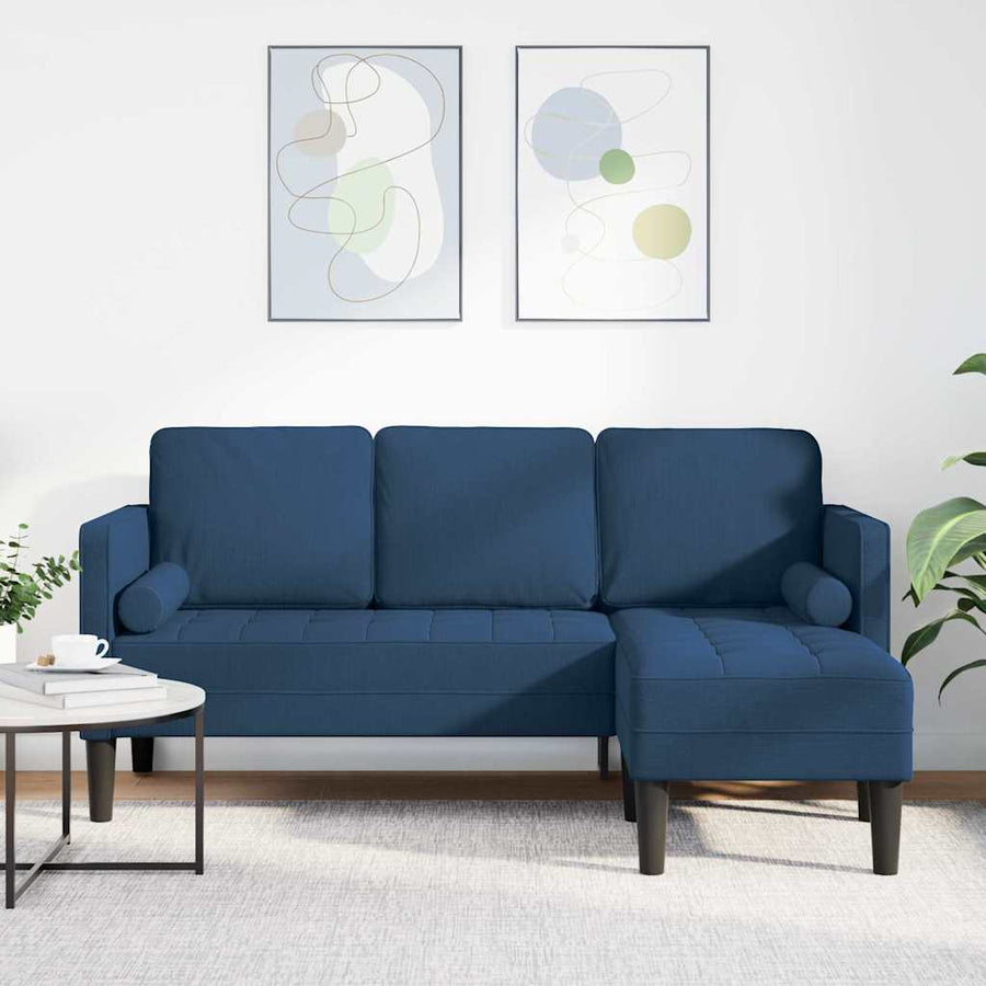 Bankstel Blauw 173 x 131 x 67 cm Stof