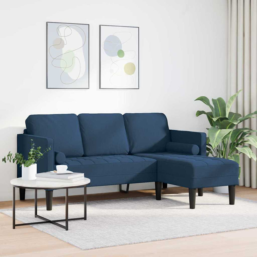 Bankstel Blauw 173 x 131 x 67 cm Stof