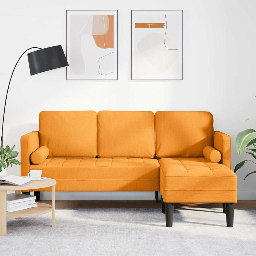 Bankstel Donkergeel 173 x 131 x 67 cm Stof