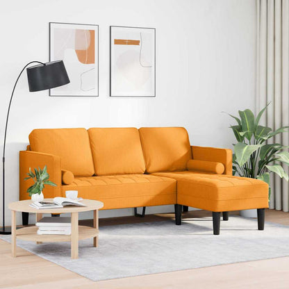 Bankstel Donkergeel 173 x 131 x 67 cm Stof