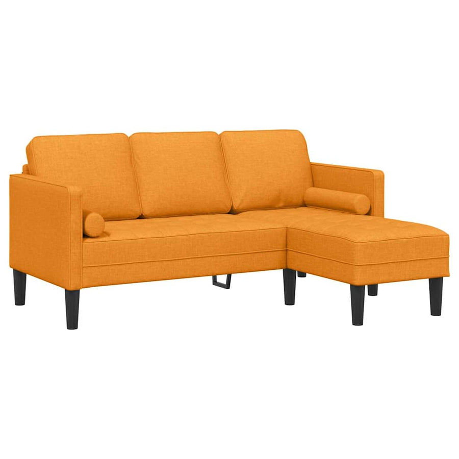 Bankstel Donkergeel 173 x 131 x 67 cm Stof
