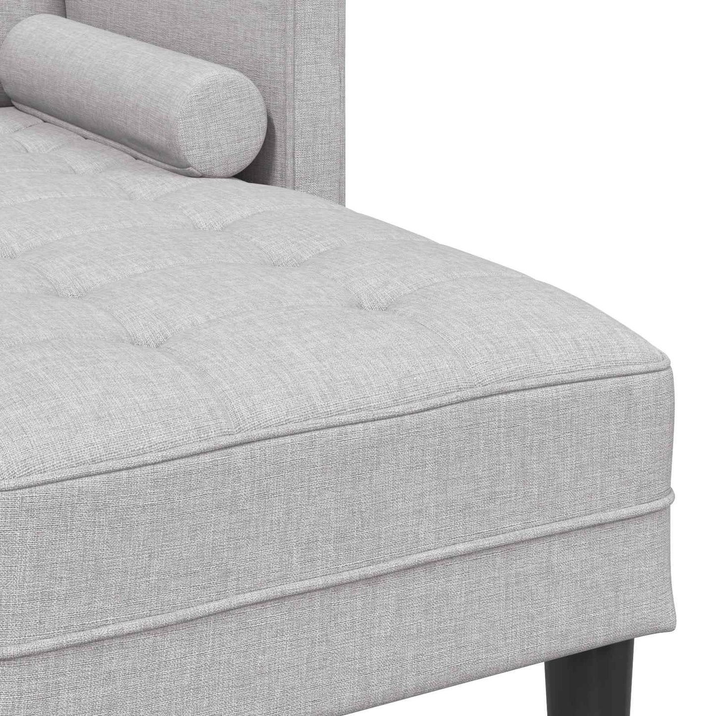 Bankstel met kussen Wolkengrijs Polyester