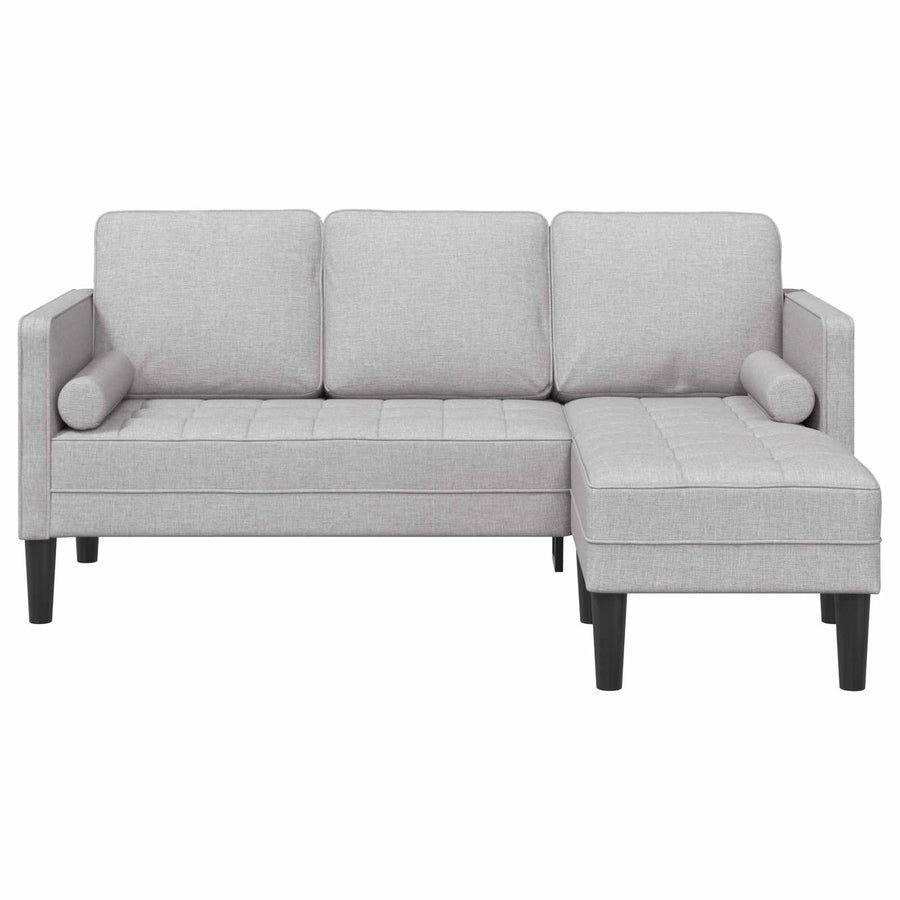 Bankstel met kussen Wolkengrijs Polyester