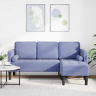 Sofa with Cushion Jeans Blue 173 x 131 x 67 cm Polyester