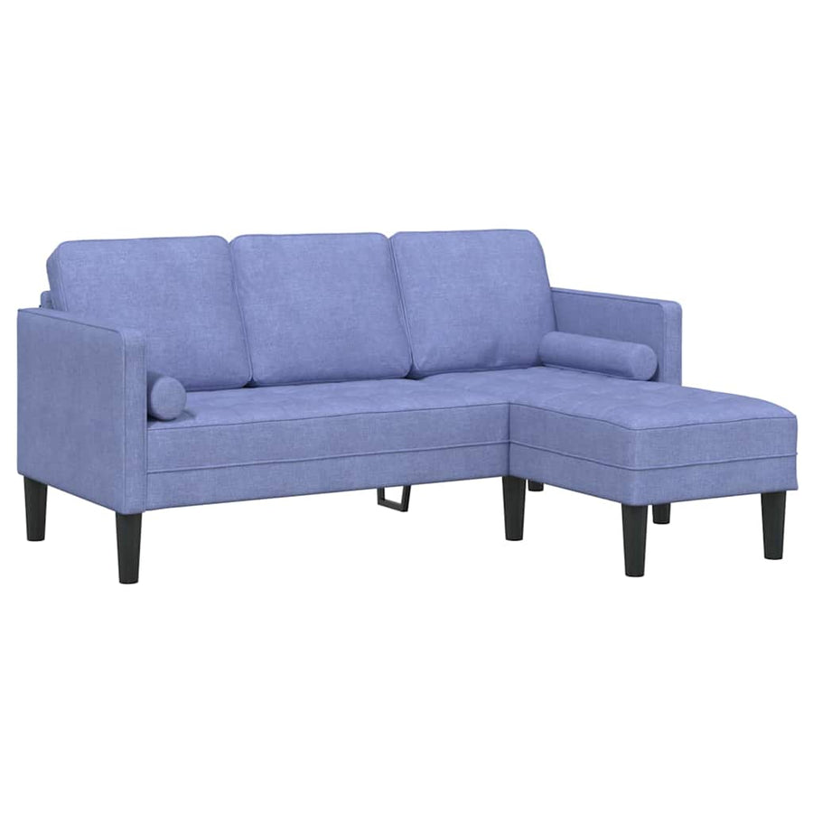 Bankstel met kussen Jeans Blauw 173 x 131 x 67 cm Polyester