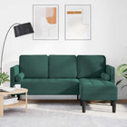 Sofa with cushion Dark Green Polyester