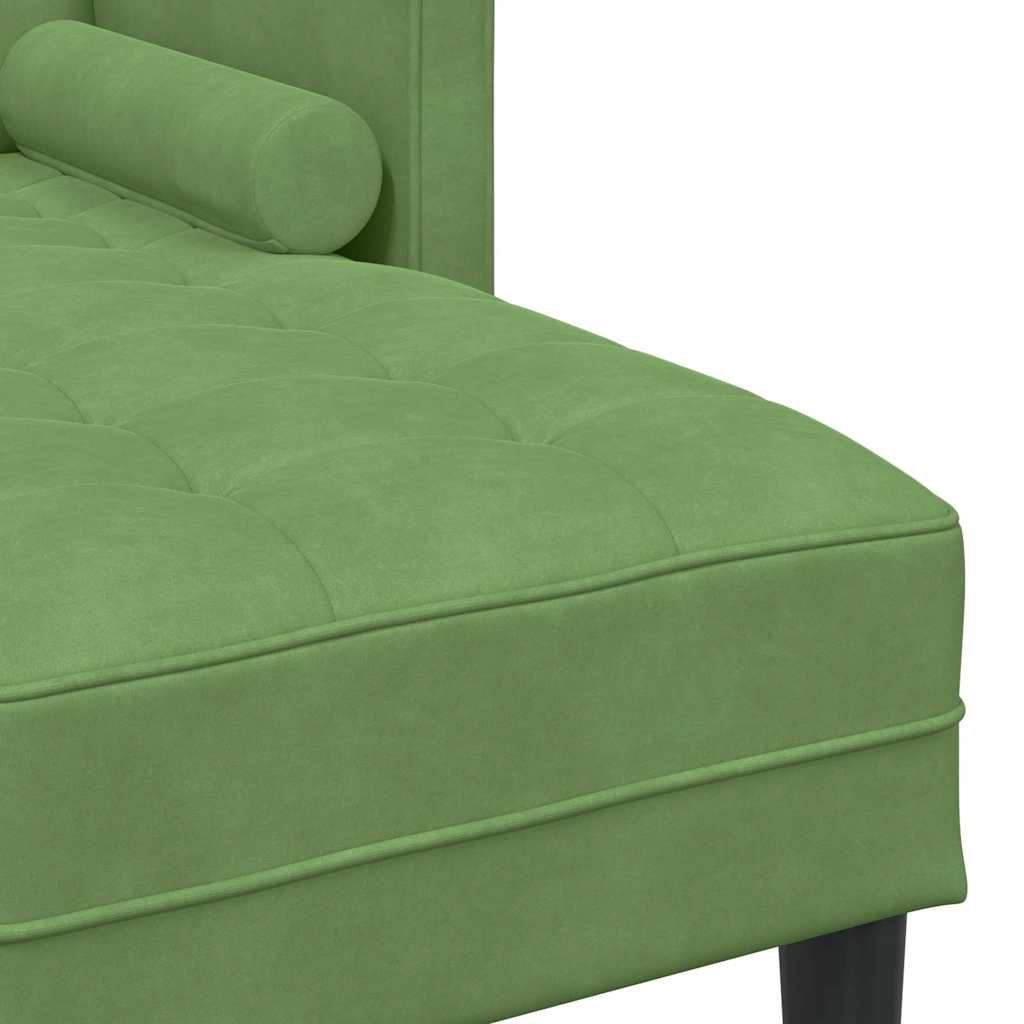 Bankstel met kussen Lichtgroen Polyester