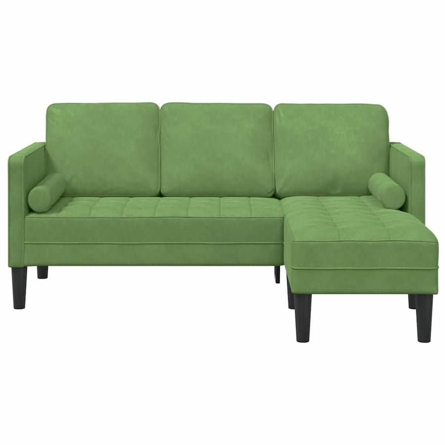 Bankstel met kussen Lichtgroen Polyester