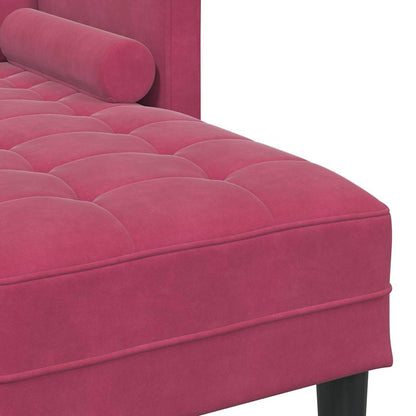 Bankstel met kussen Wijnrood Polyester