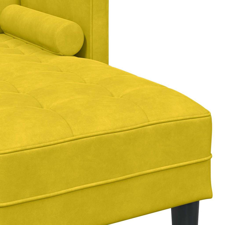 Bankstel met kussen Geel Polyester