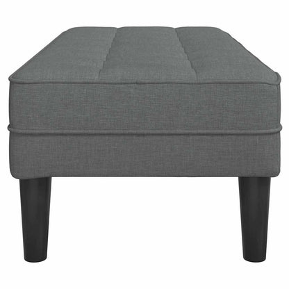 Bank met kussen Donkergrijs 113 x 57 x 39 cm Stof