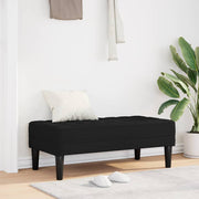 Bank 113x57x39 cm stof zwart