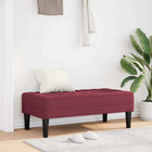 Bank wijnrood 113x57x39 cm stof
