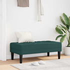 Bank 113x57x39 cm donkergroen stof