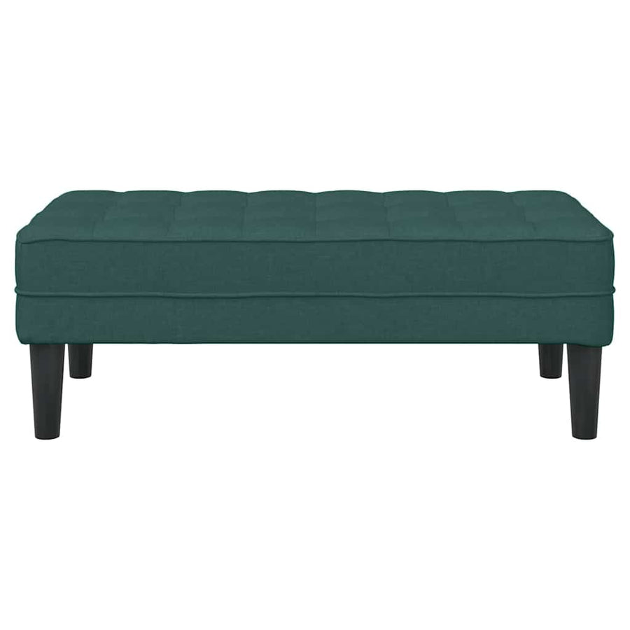 Bank met kussen Donkergroen 113 x 57 x 39 cm Stof