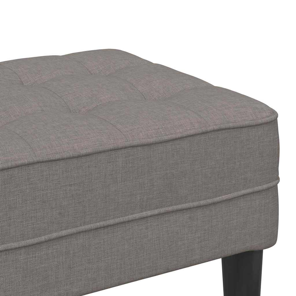Bank met kussen Taupe 113 x 57 x 39 cm Stof