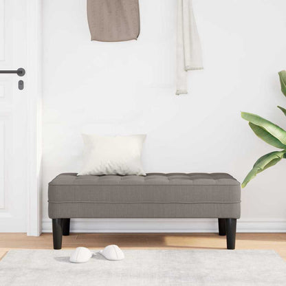 Bank met kussen Taupe 113 x 57 x 39 cm Stof