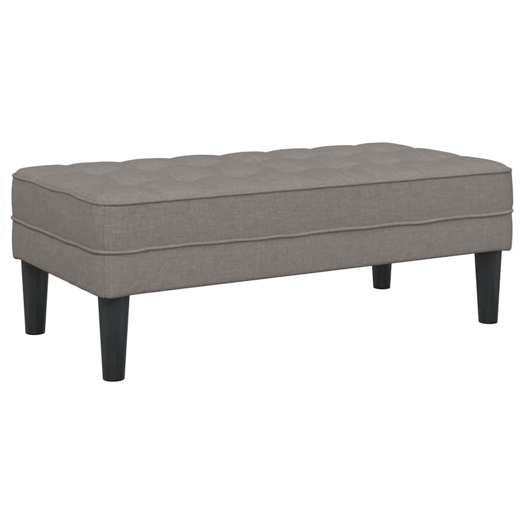 Bank met kussen Taupe 113 x 57 x 39 cm Stof