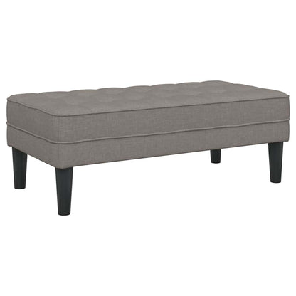 Bank met kussen Taupe 113 x 57 x 39 cm Stof
