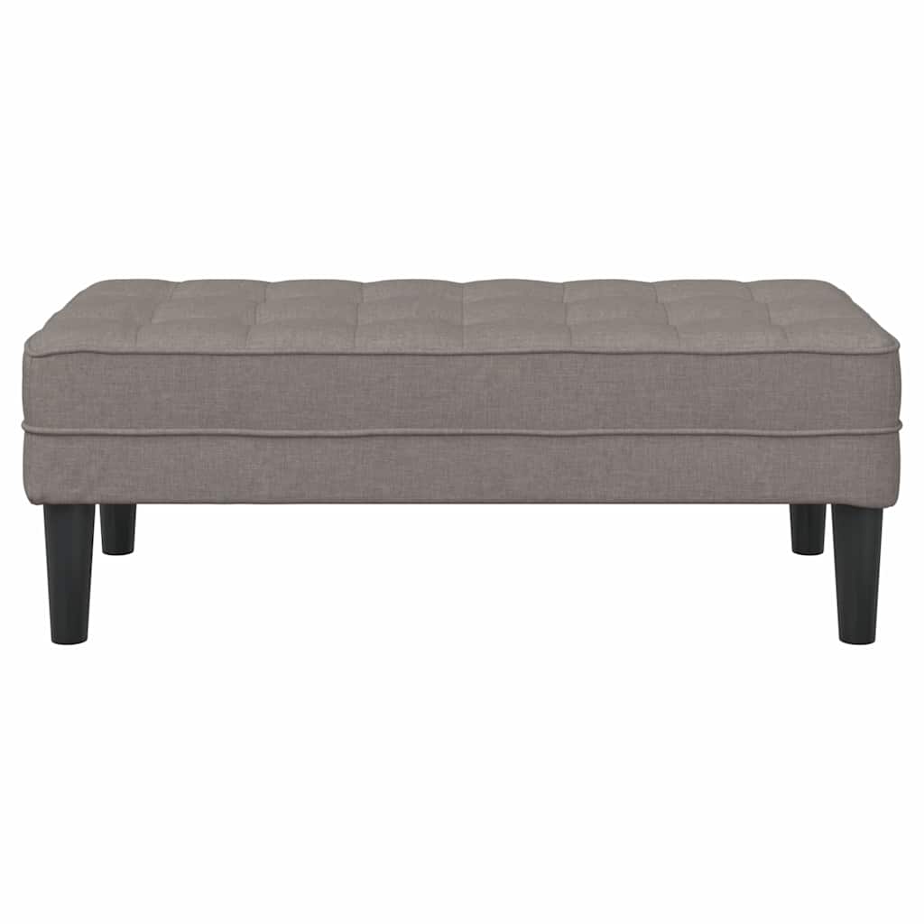 Bank met kussen Taupe 113 x 57 x 39 cm Stof